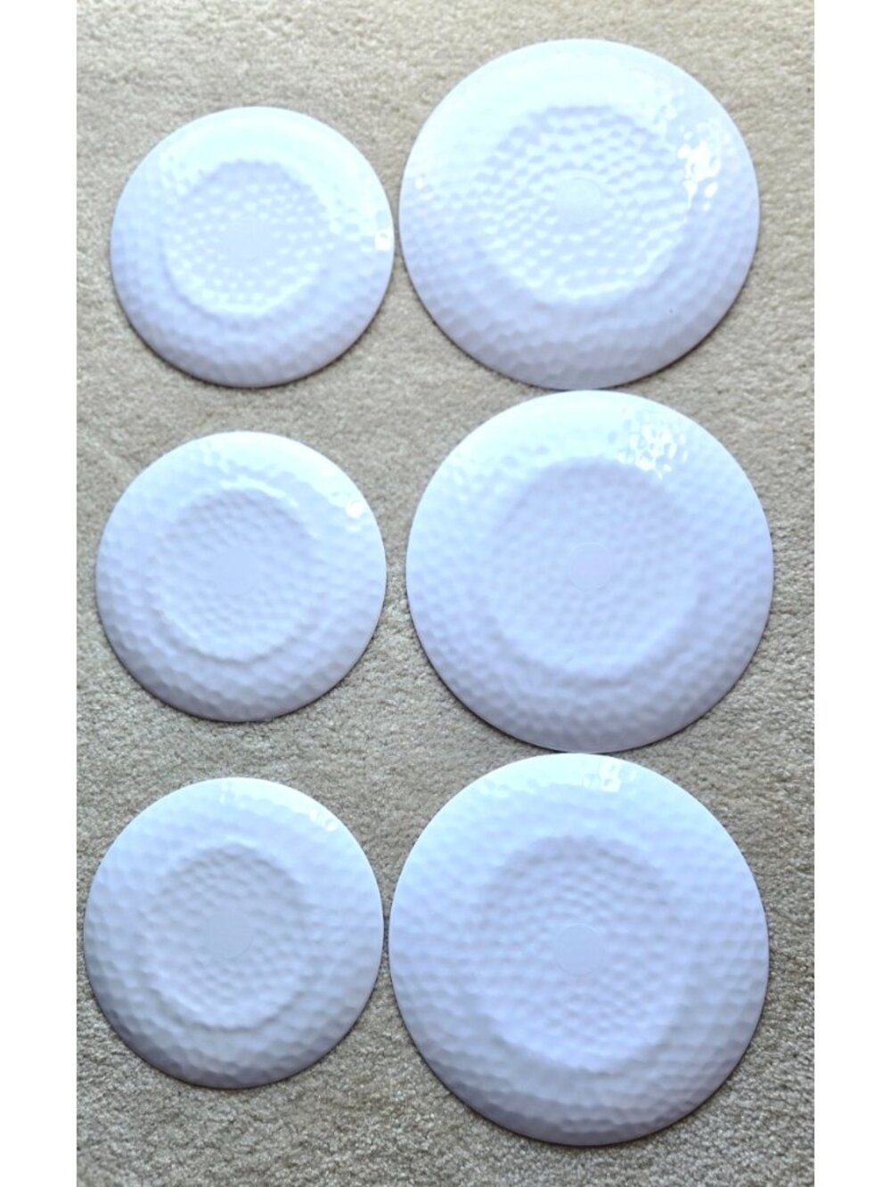 Bed Bath Beyond Melamine 10.5" Dinner & 8.25" Matching Salad Plates Set of 3 - Picture 2 of 5